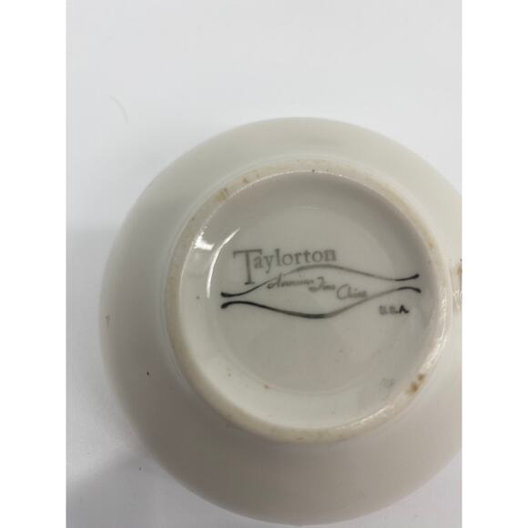 4 - 1950's Vintage TAYLORTON AMERICAN FINE CHINA "SILVER WHEAT" Tea Coffee CUPS - Picture 4 of 4